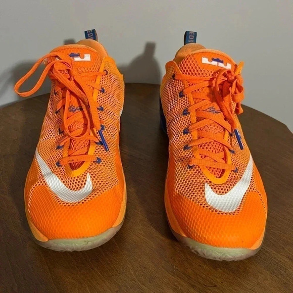 Men’s Nike LeBron James 12 low ‘cavs classic’ bright citrus size 13 - Picture 3 of 6